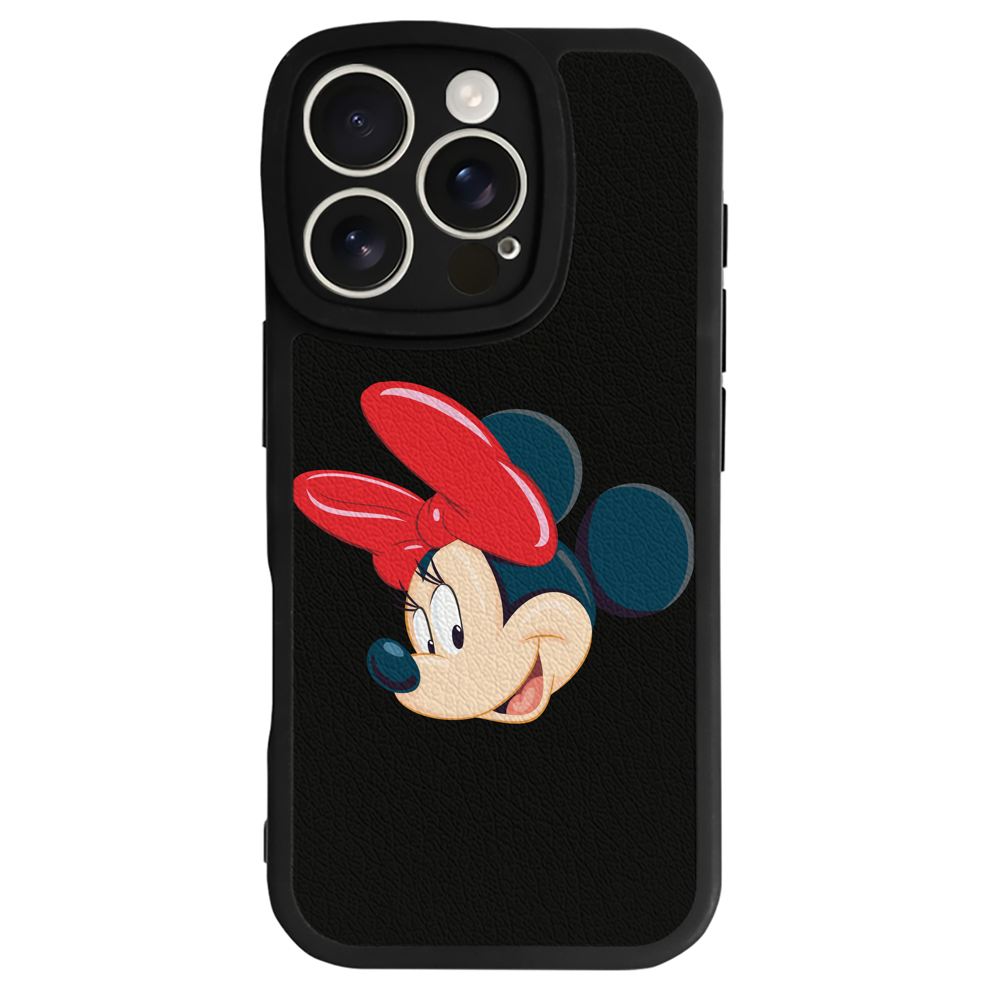 （画像用） ミッキーマウス Mickey Mouse 【iPhone 16シリーズ対応】シリコンスマホケース（レザー調） 材質：シリコン